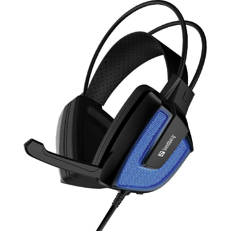 Sandberg Sandberg Derecho 7 1 Virtual Gaming Headset 7.1 Surround Sound, 7 LED Lightning Earphone