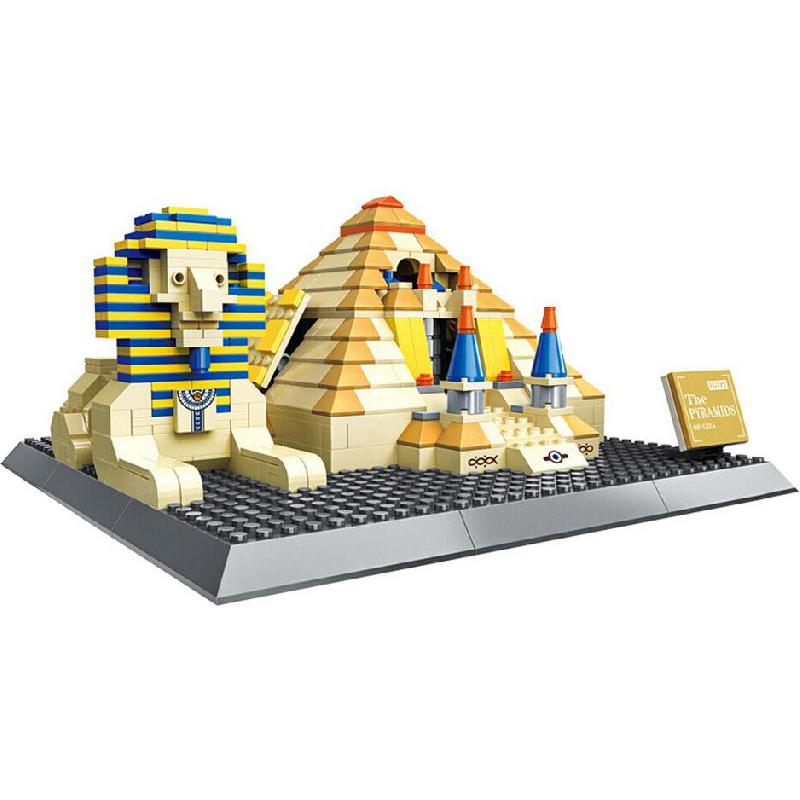 Bloci The Great Pyramids of Giza 3D Puzzle, 643 Pieces, English, 6 Years and Above
