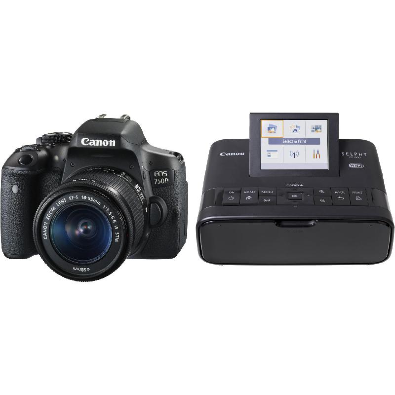 Canon EOS 750D (+ CP1300) DSLR Camera 24.2 MP Full HD 1920 X 1080p