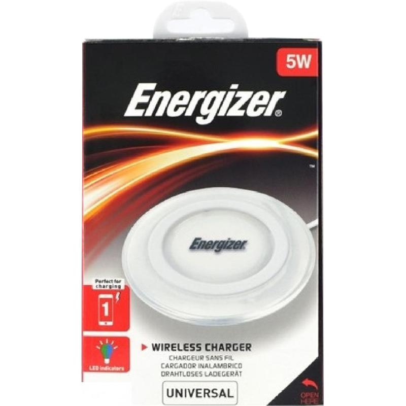 Energizer Wireless Charger, Qi/PMA, 5 Watts, White