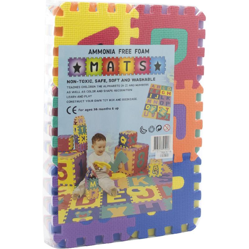 Alphabet & Numbers, Floor Puzzle Mat 36 Pieces Jarir Bookstore KSA