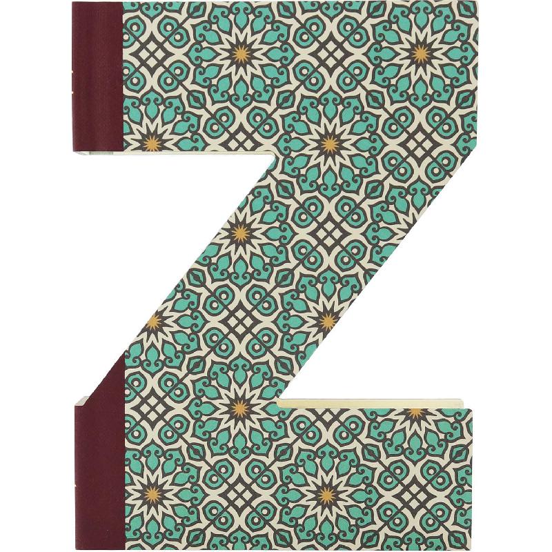 IF Alphabooks Specialty Notebook, Patterned Books Letter "Z"