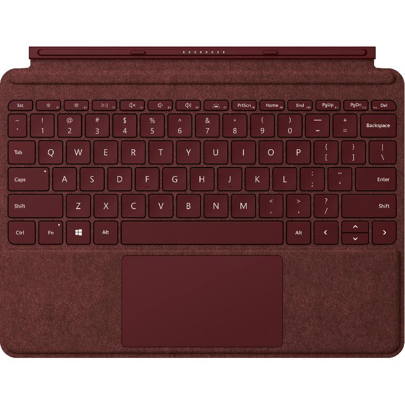 Microsoft Microsoft Surface Go Signature Type Cover Tablet Keyboard Case, Magnetic Attachment, for Microsoft Surface Go, Burgundy