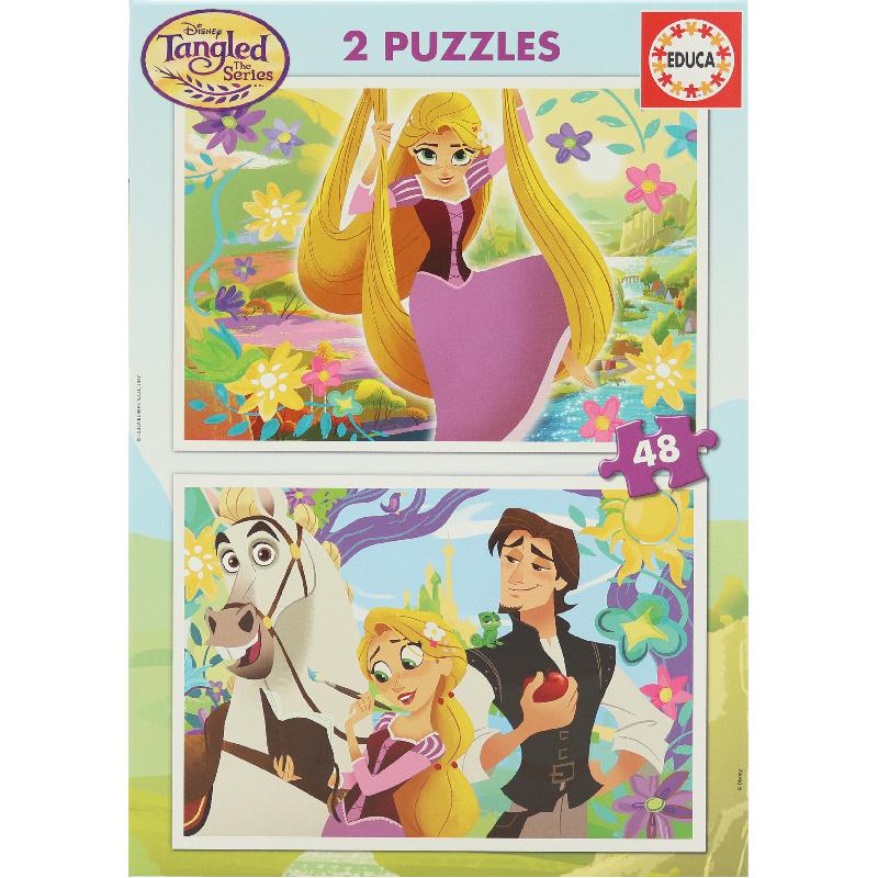 Educa 2 Puzzles Disney Tangled Picture Puzzle 48 Pieces - Jarir ...