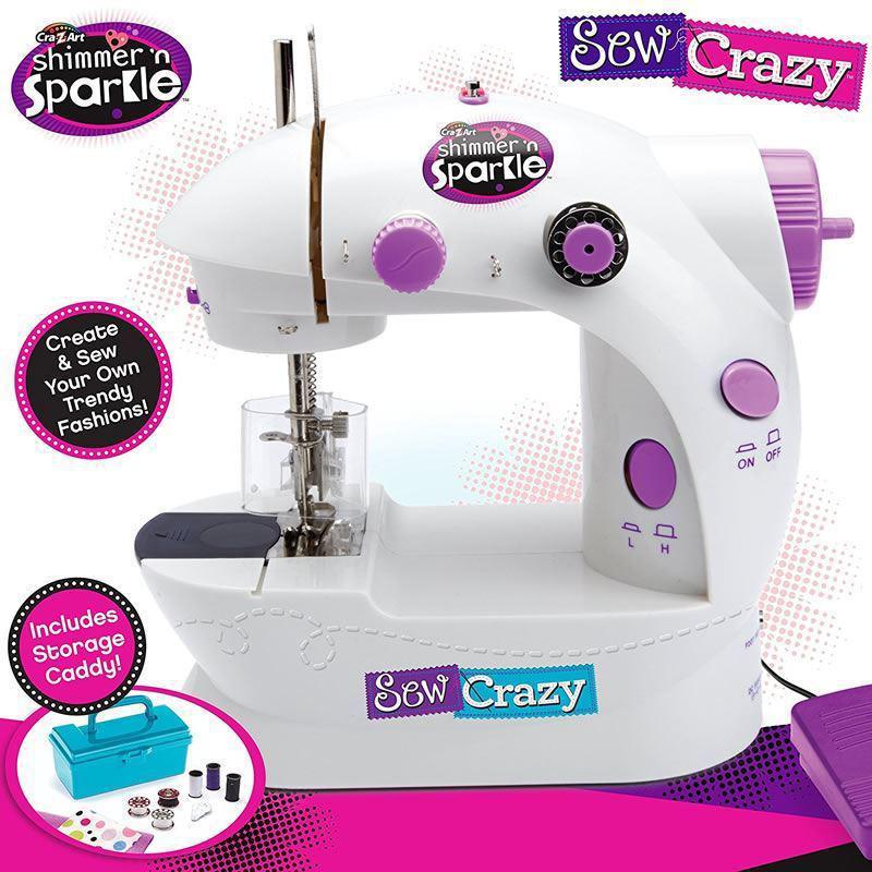 CraZArt Shimmer 'N Sparkle Sew Crazy Fashion Sewing Machine Craft Activity Kit Jarir