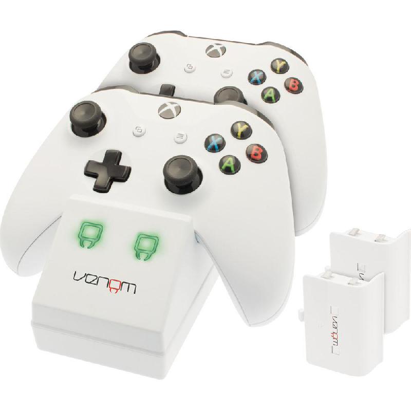 Venom Venom Twin Charging Dock Charges 2 Xbox One Controllers, Red LED Charge Indicator, Battery Included