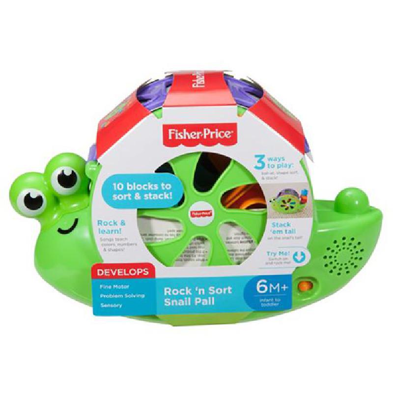 FisherPrice Rock 'n Sort Snail Pail Preschool Learning Activity Set