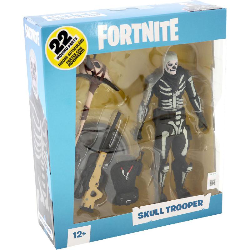 McFarlane Toys Fortnite Skull Trooper Toy Collectible Black/White