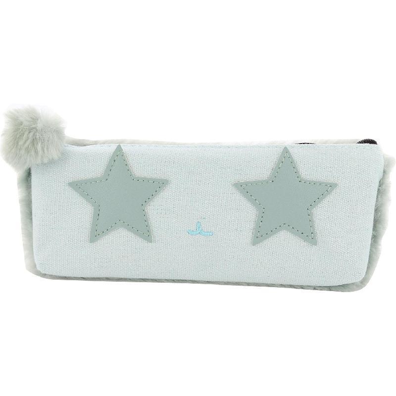Soft Pencil Case, Star, Blue