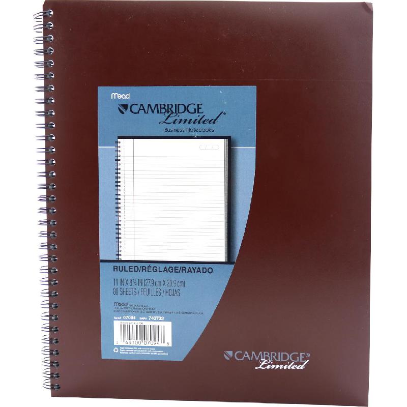 Cambridge Business Notebook 8.5" X 11" Jarir Bookstore KSA