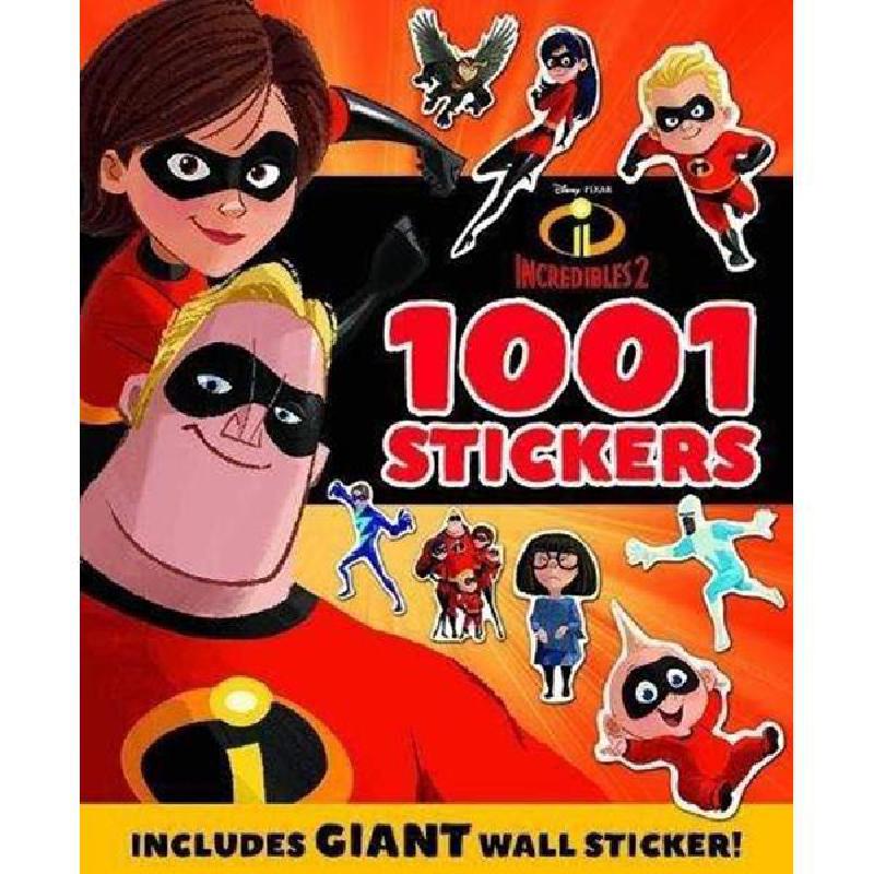 Incredibles 2: 1001 Stickers - Includes Giant Wall Stickers! | الأطفال | الكتب الانجليزية | المراجع والموسوعات | الشحن الدولي | 9-6 كتب للناشئة سن | كتب ملصقات للاطفال (5 - 8)
