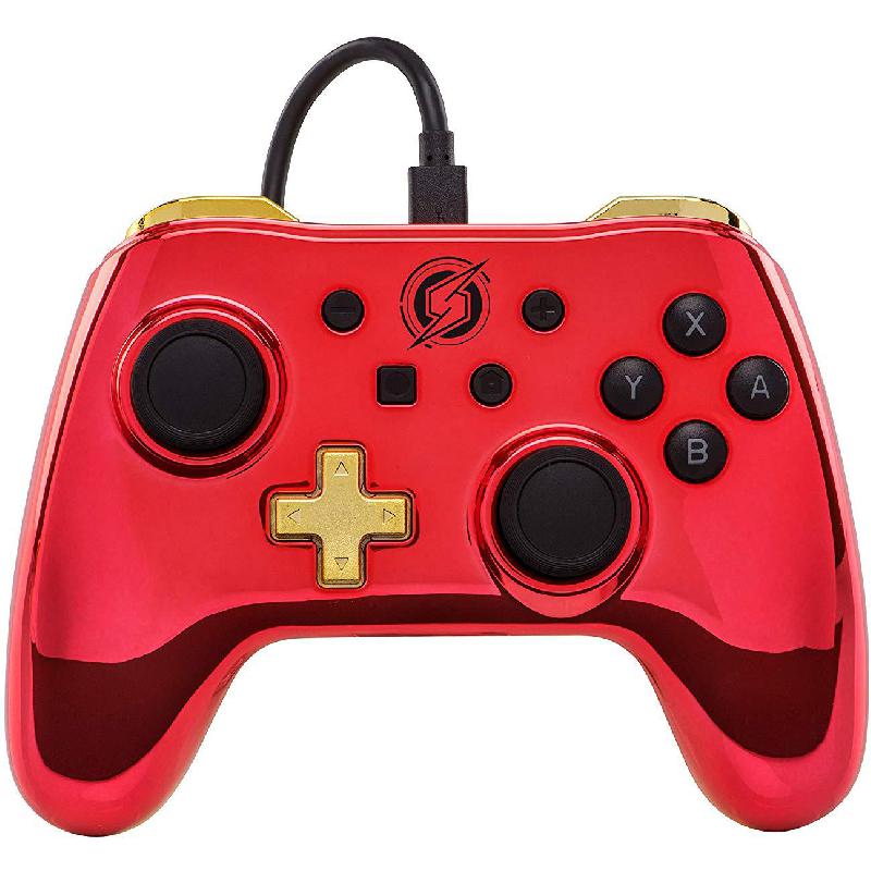PowerA PowerA Chrome Samus Aran Controller Turbo Mode, Responsive Analog Sticks, 10ft Removable USB Cable