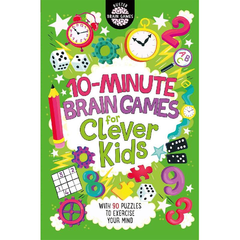 10-Minute Brain Games for Clever Kids (Buster Brain Games) | English Books | Global Shipping | Children Books | Children Puzzle Books (3 - 5) | Children - Preschool (1-5)
