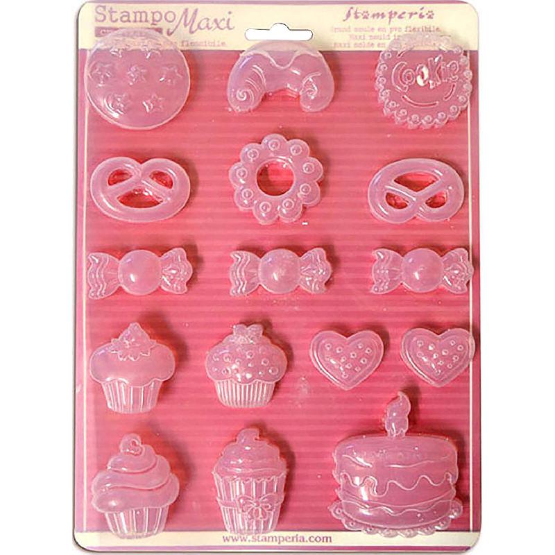 Stampo Maxi In PVC Flessibile Stamperia K3PTA442 - 21x29,7 Cm Per Colature A Freddo - 4