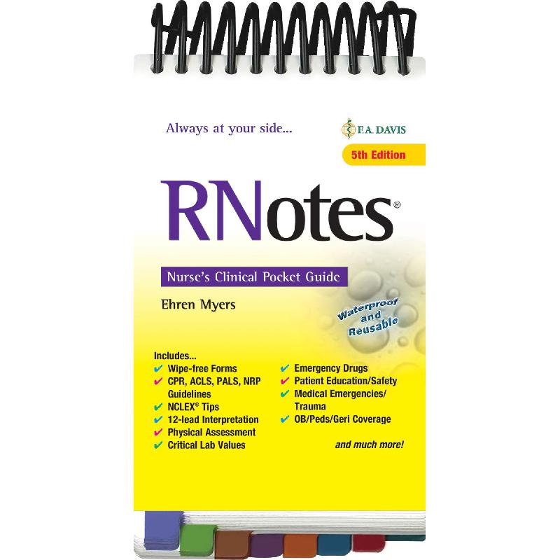 RNotes, 5th Edition Nurse's Clinical Pocket Guides Ehren Myers Jarir