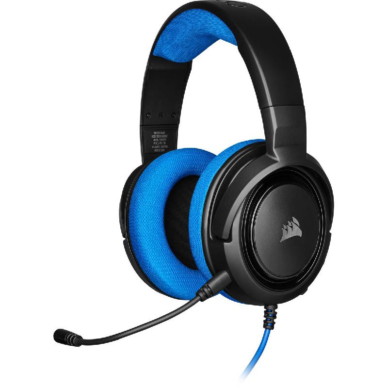 CORSAIR HS35 Gaming Headset Wired Blue Jarir Bookstore KSA