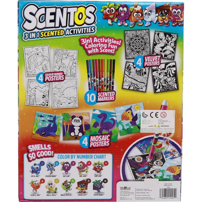 WeVeel Scentos 3-in-1 Scented Activities Color Accessory Set | Painting & Coloring Activities | Learning Aids | Toys & Kids Learning WeVeel Scentos 3-in-1 Scented Activities Color Accessory Set | Painting & Coloring Activities | Learning Aids | Toys & Kids Learning