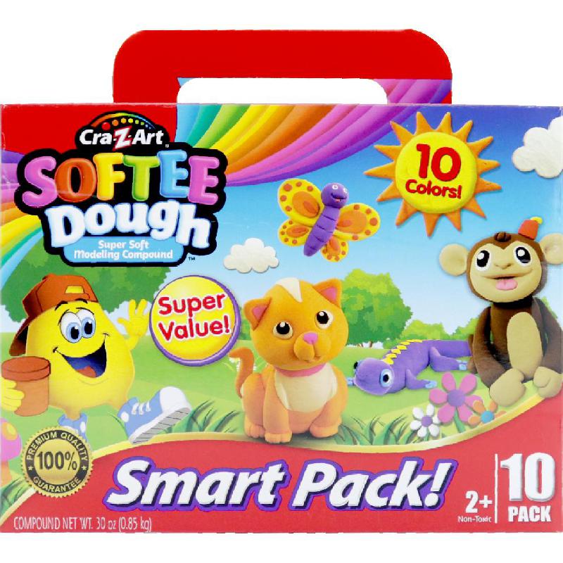 CraZArt Dough, 10Pack Super Soft Modelling Clay Online at Jarir