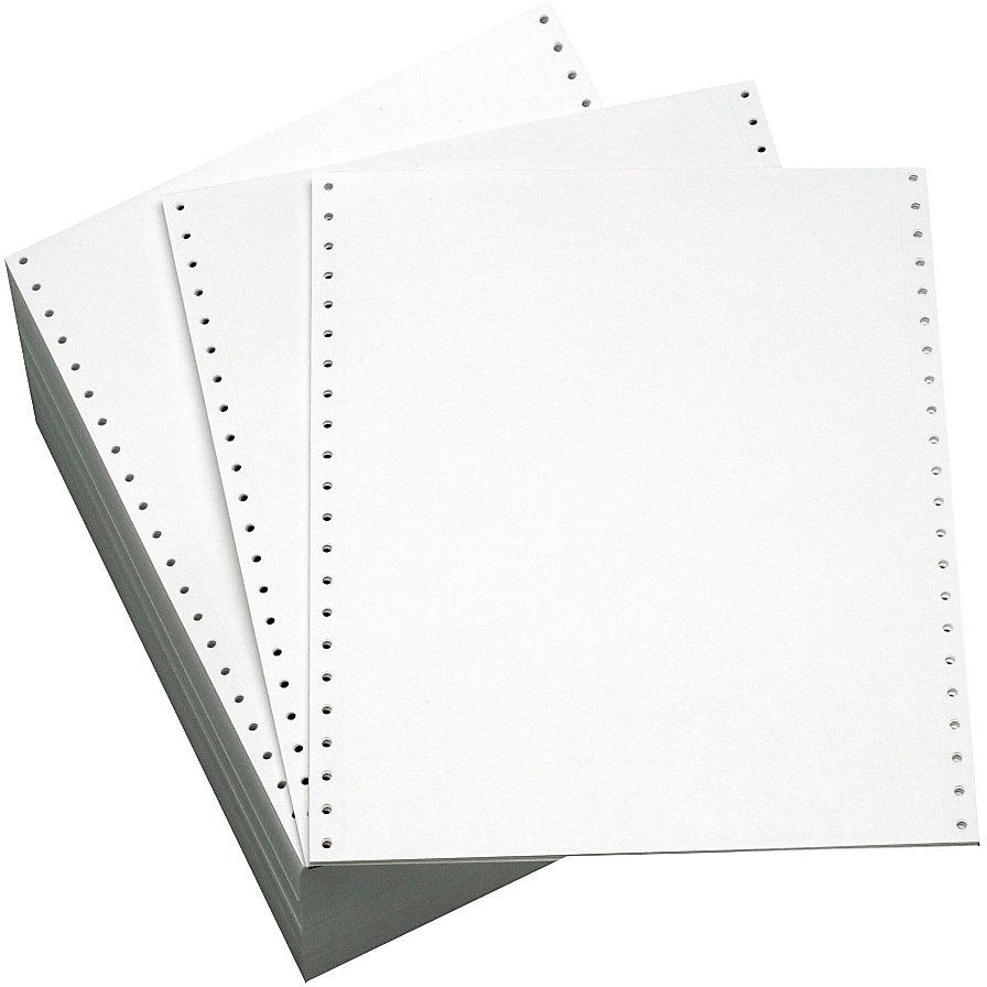 NCR Computer Paper, Plain, White, 14 7/8 X 11", 80 gsm, 1000 Sheets