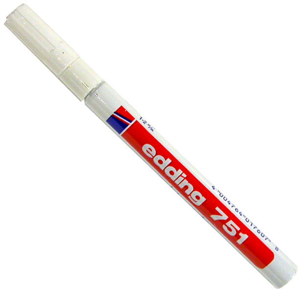 Edding 751 Paint Marker 2 mm Round Tip White Jarir Bookstore KSA
