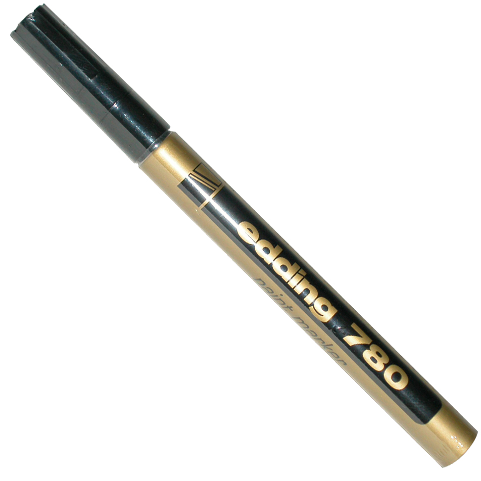 Edding 780 Paint Marker 0.8 mm Needle Tip Gold Jarir Bookstore KSA