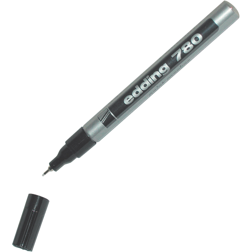 Edding 780 Paint Marker 0.8 mm Needle Tip Silver Jarir Bookstore KSA
