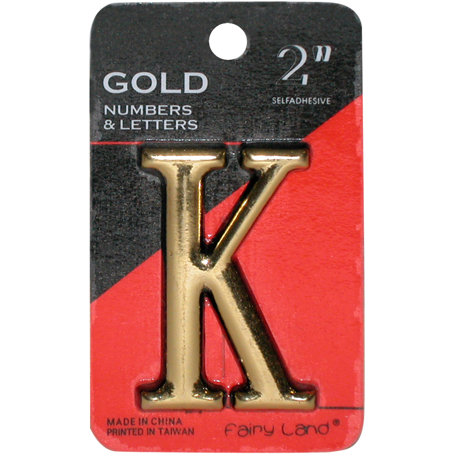Self Adhesive Letters, K", English, Gold price in Saudi Arabia Jarir