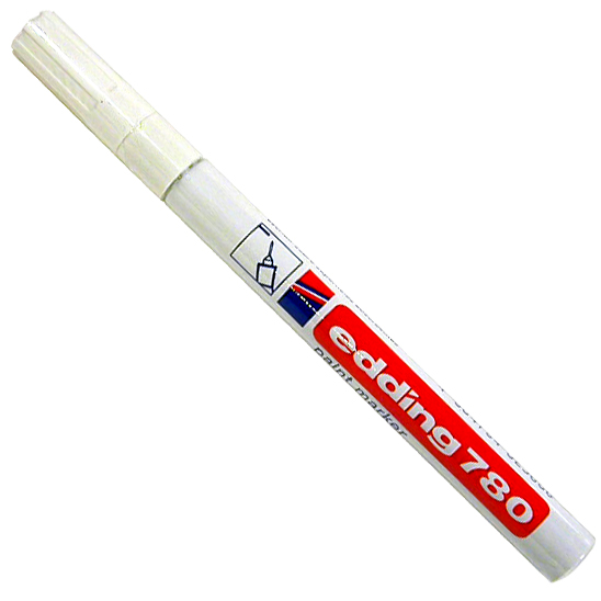 Edding 780 Paint Marker 0.8 mm Needle Tip White Jarir Bookstore KSA